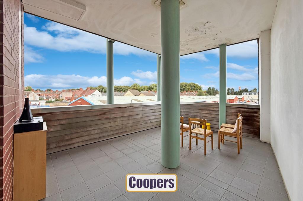 Spacious balcony