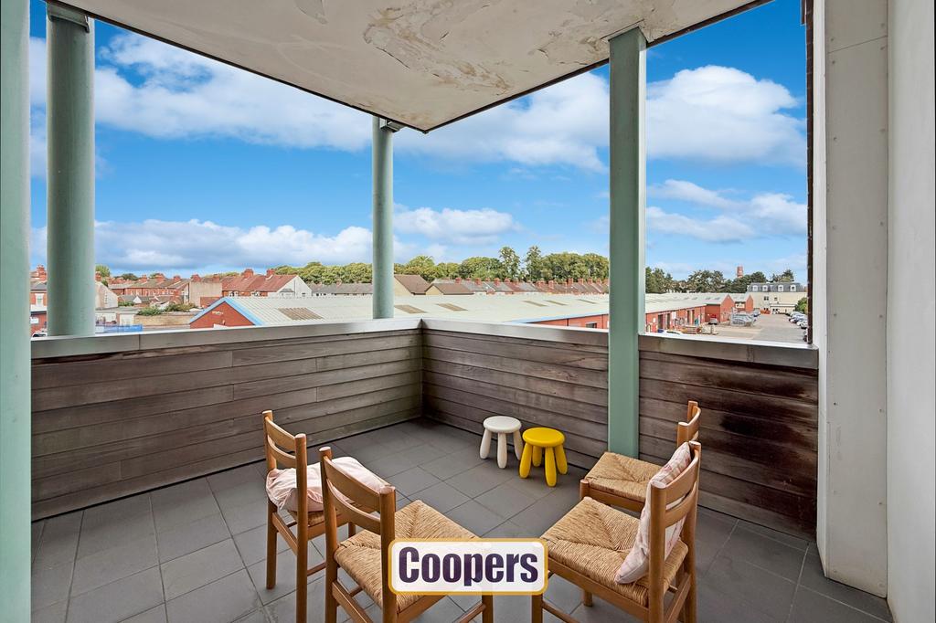 Spacious balcony