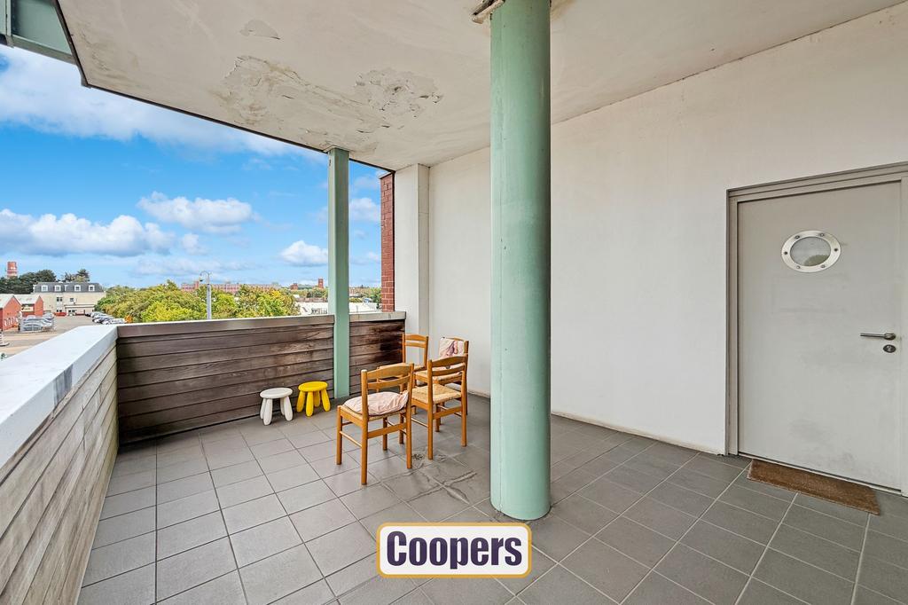 Spacious balcony