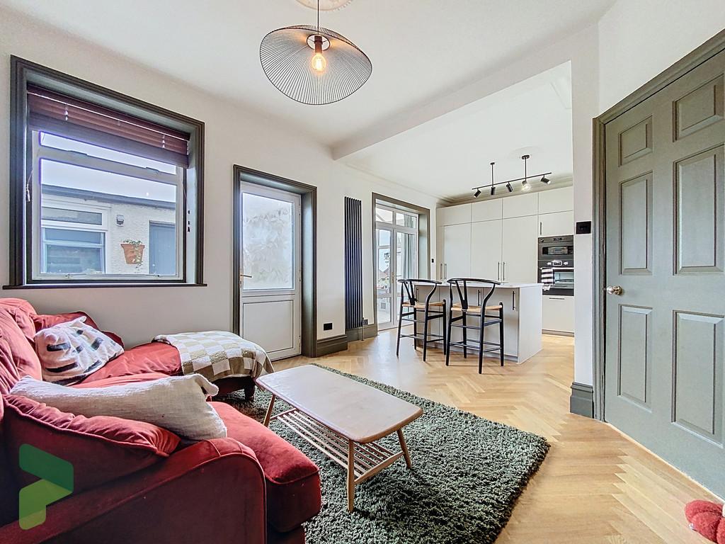 Open Plan Living Room through to Breakfast Kitchen