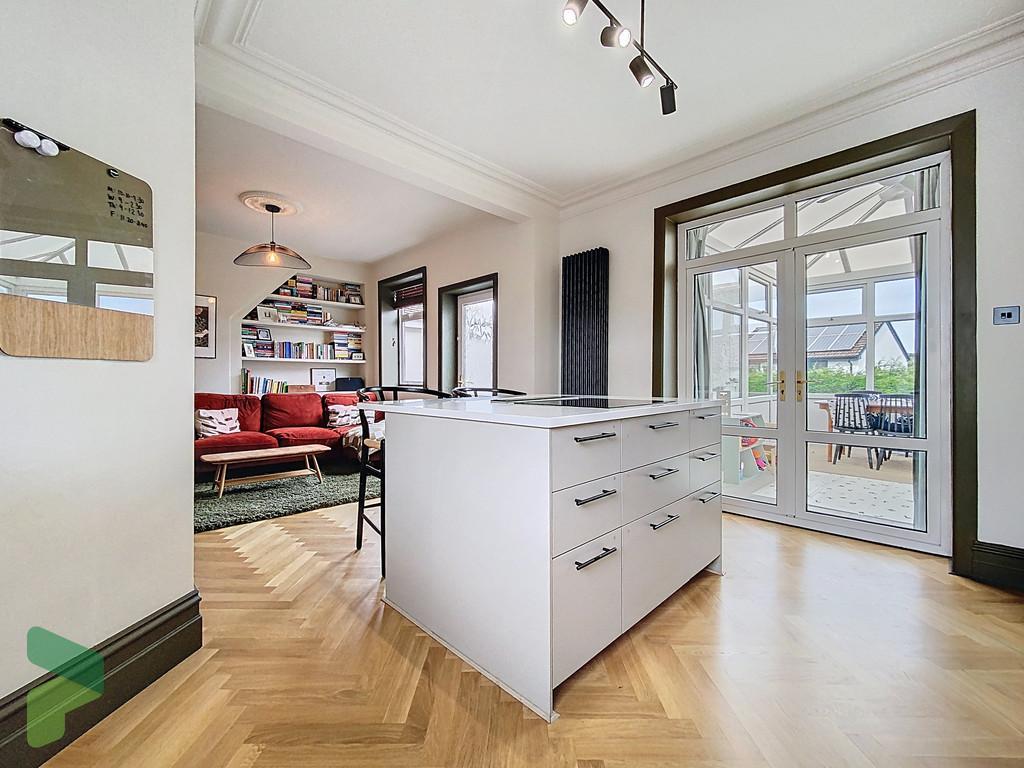 Open Plan Breakfast Kitchen through to Living Room