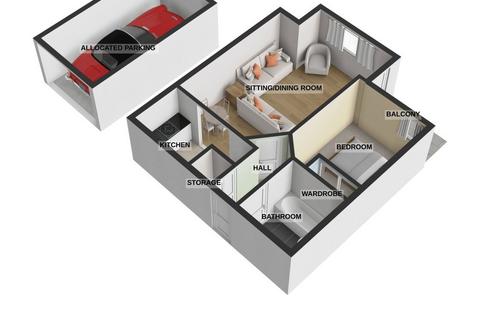 1 bedroom apartment for sale, Dakota House, Milton Keynes