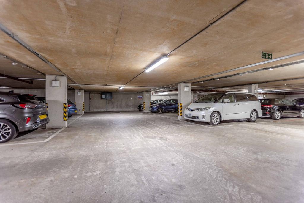 Underground gated parking space