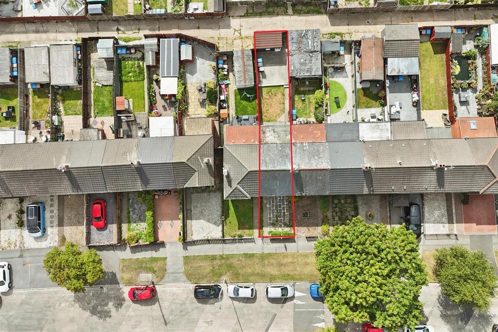 Aerial view of the property