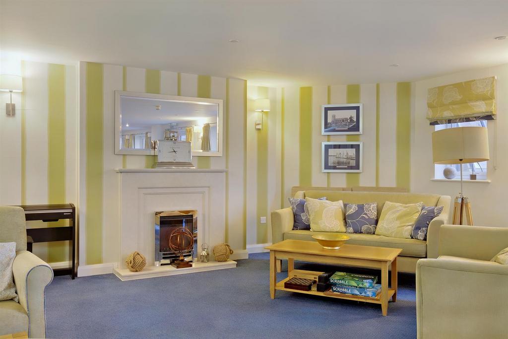 Reception room, fireplace