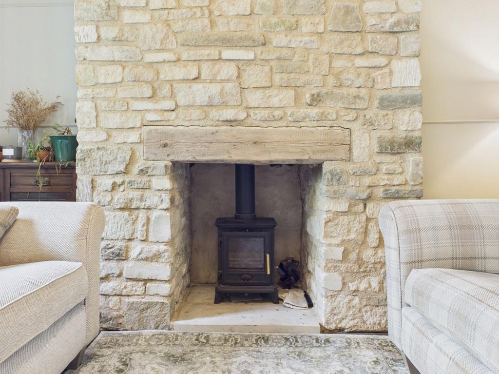 Stone Fireplace