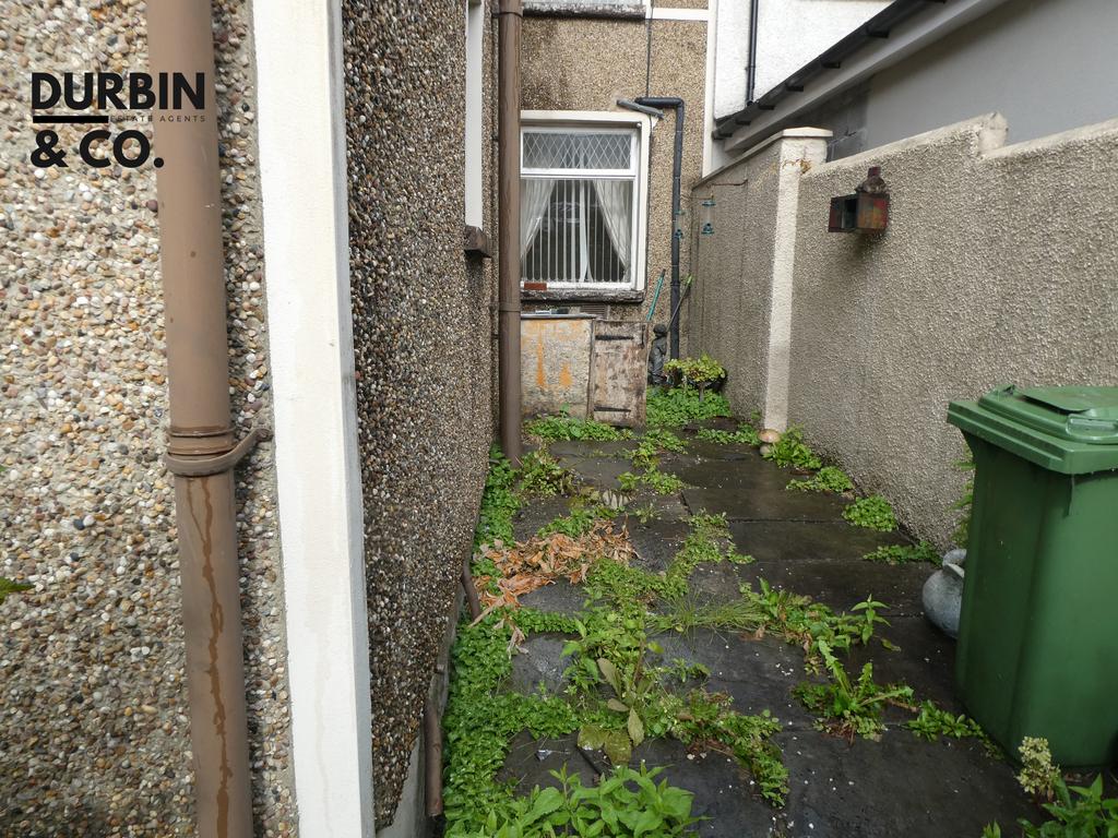 Rear of property