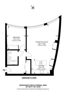 1 bedroom flat for sale, Harlequin Court, Tavistock Street, London, WC2E
