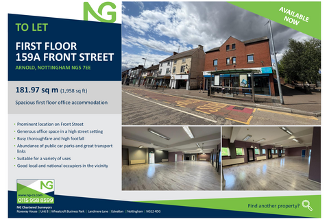 Office to rent, 159-159A Front St Arnold NG5 7EE