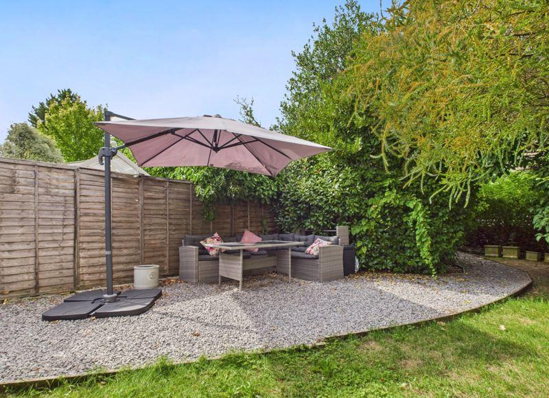 Garden seating area