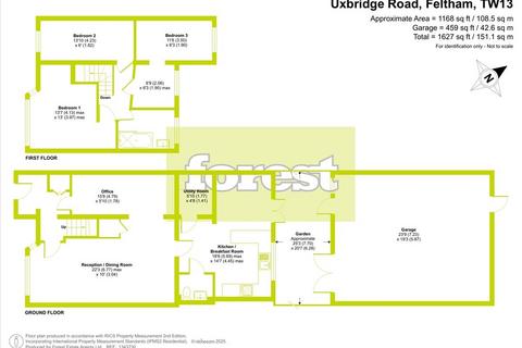 3 bedroom house for sale, Uxbridge Road, Feltham, Middlesex, TW13