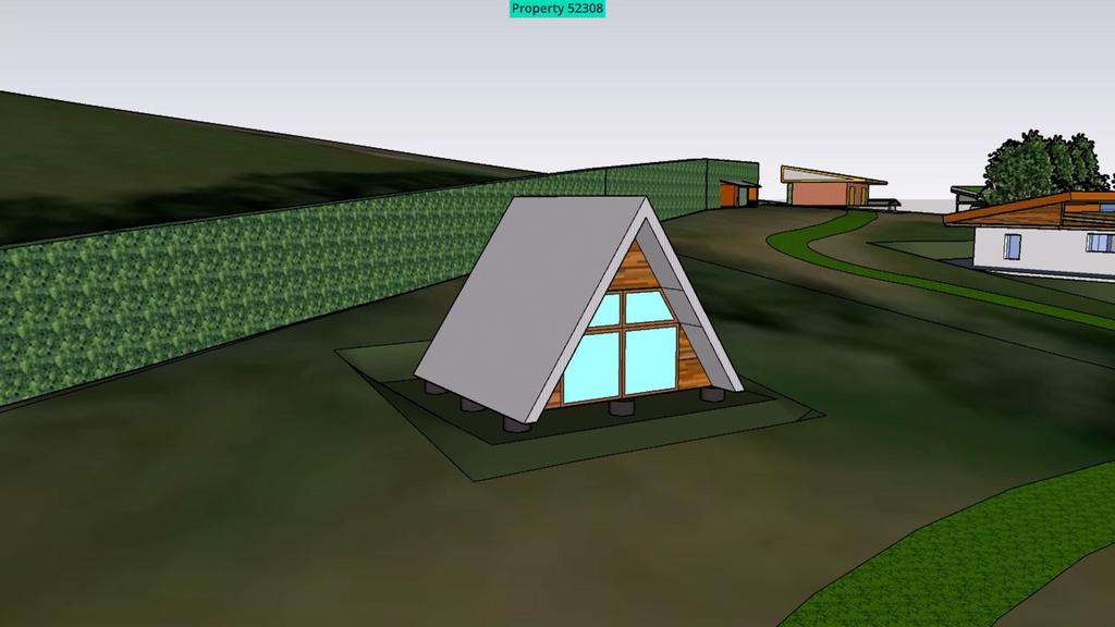 Aframe cabin guest accomodation