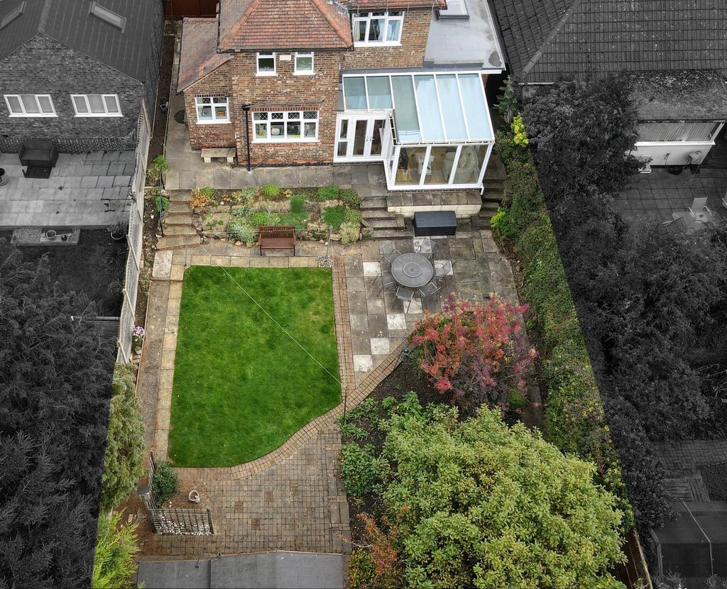 Drone rear garden