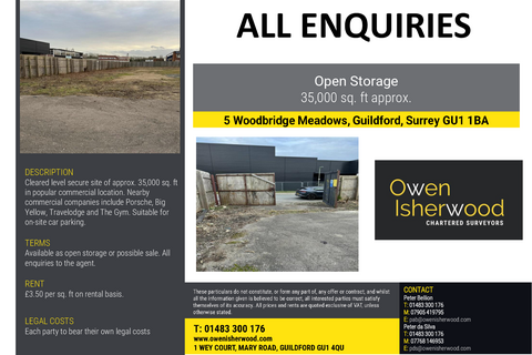 Land to rent, 5 Woodbridge Mdws Guildford GU1 1BA