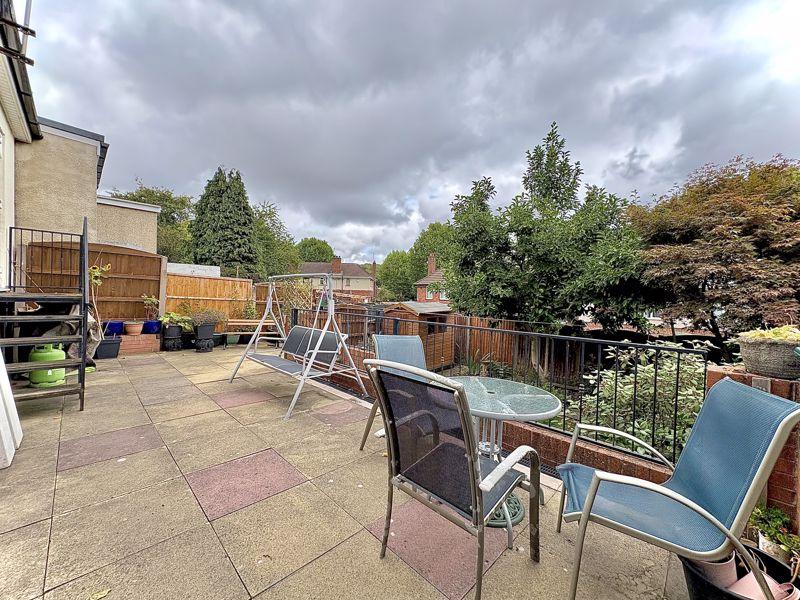 Rear patio area