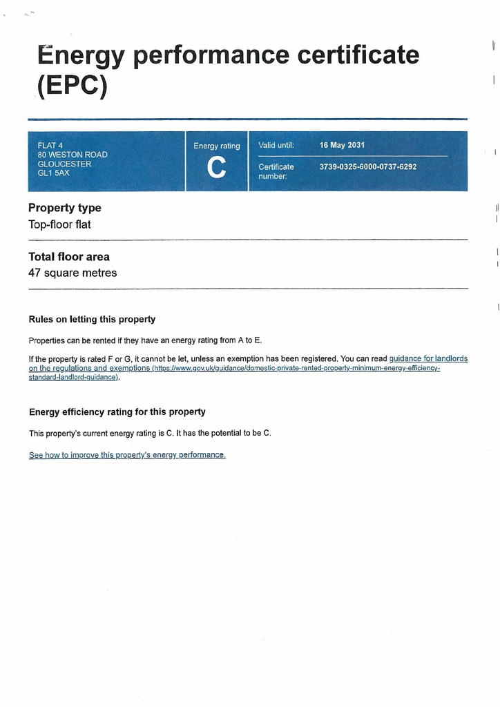 Energy Performance Certificate