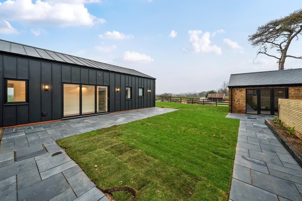 Rear garden and outdoor office