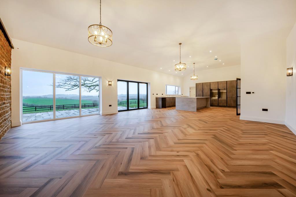 Open plan reception kitchen