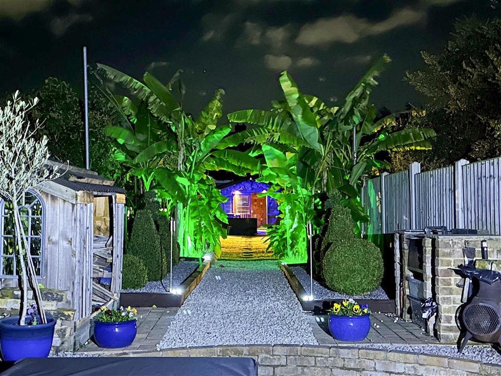 Rear Garden At Night