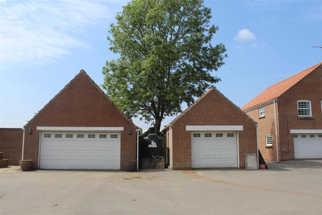 Detached double garage