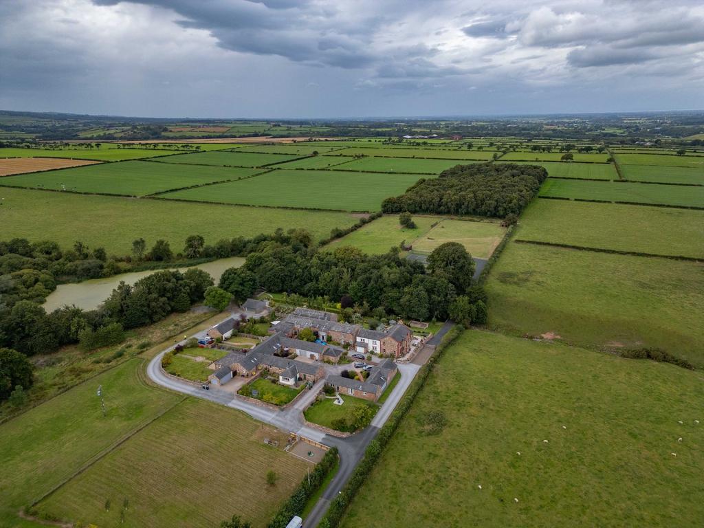 Aerial shot of Hawksdale Pastures development