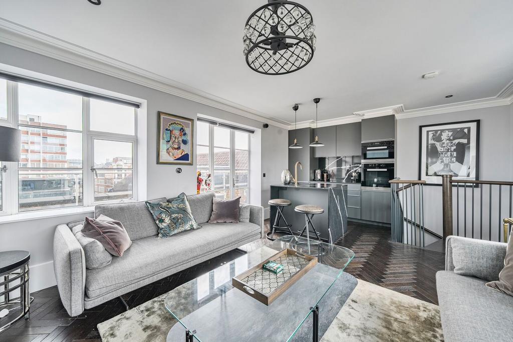 Open-plan living area, open plan living
