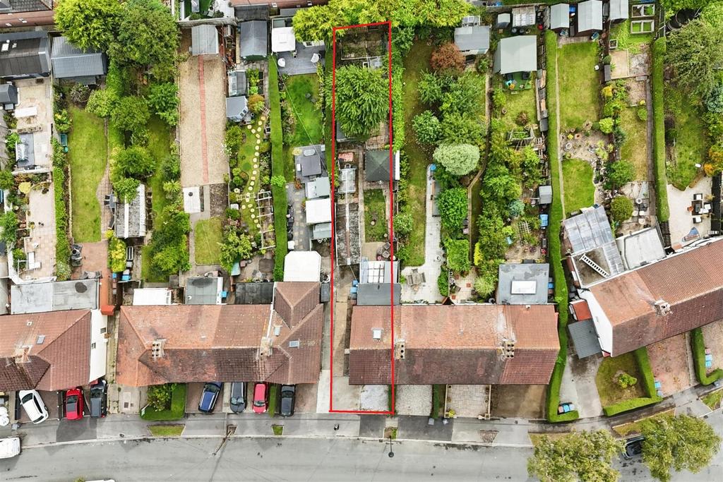 Aerial view of the property