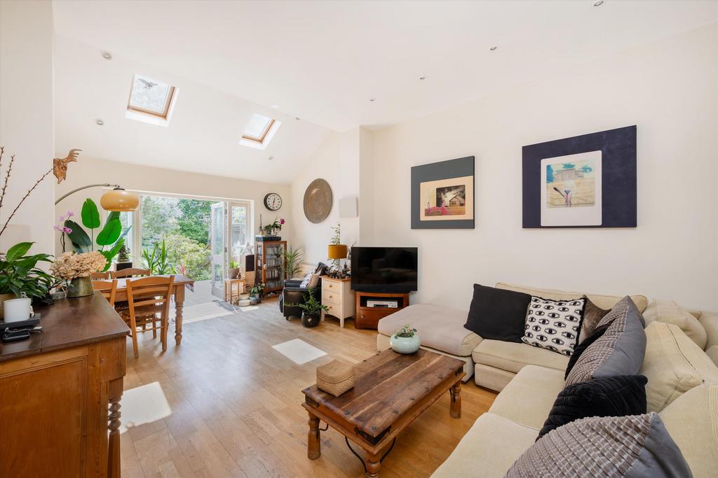 Open-plan living area, open plan living