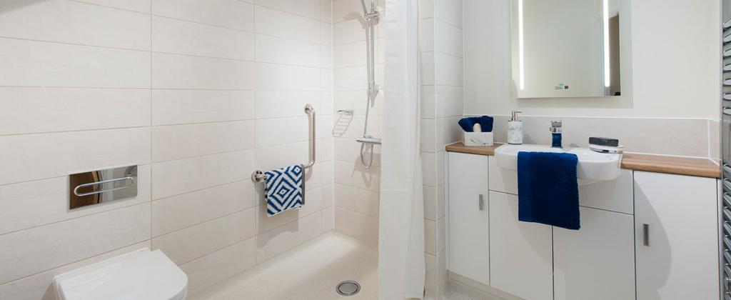 Typical shower room