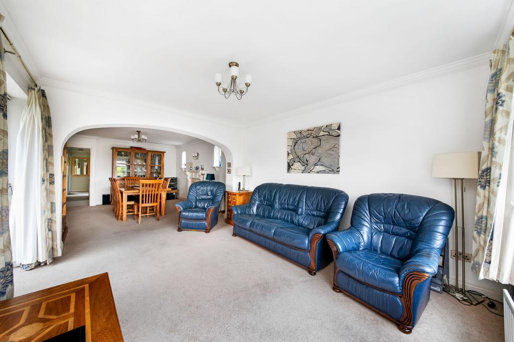 Open plan living dining room