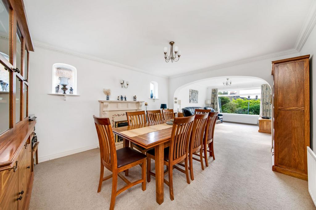 Open plan living dining room