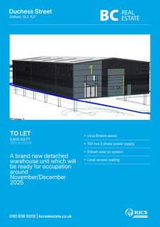 Industrial development to rent, Duchess St Oldham OL2 7UT