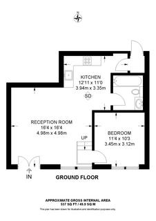 1 bedroom flat for sale, Gwynne Road, London, SW11