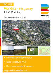 Land to rent, Kingsway Bridgend CF31 3RY