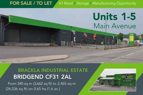 Showroom to rent, Main Ave Bridgend CF31 2AL