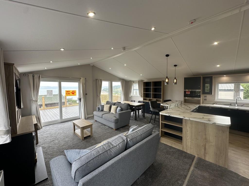 Open plan lodge North Wales