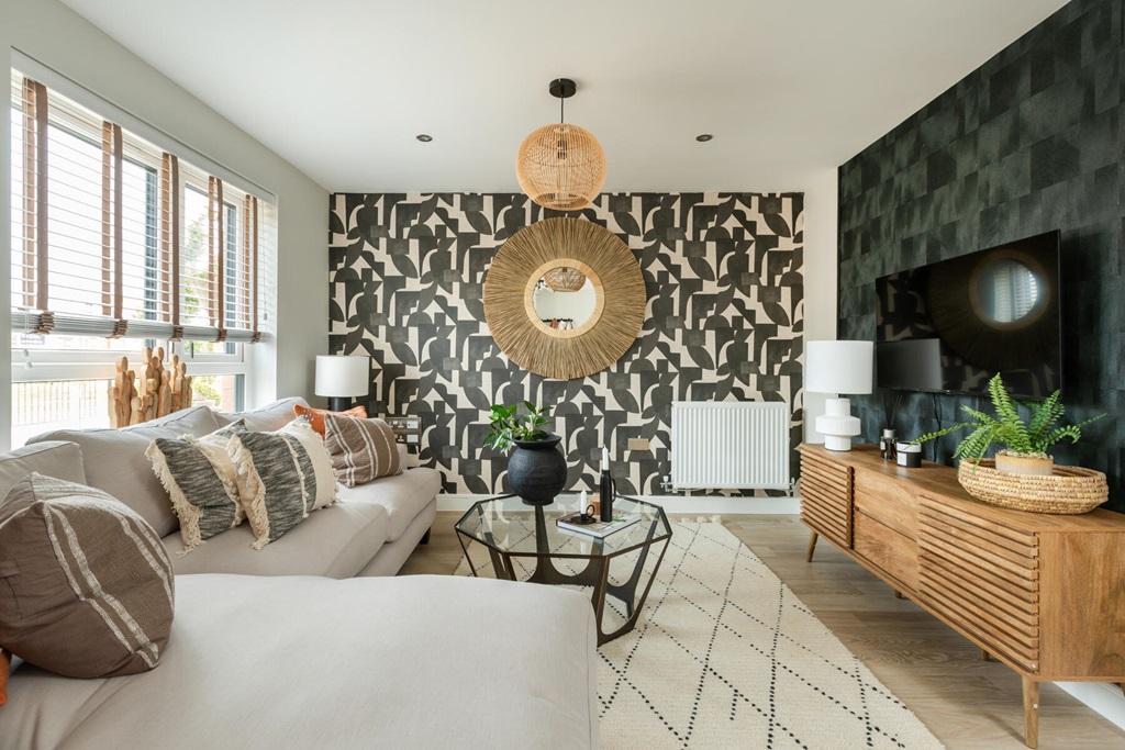 The living room is perfect for cosy night in...