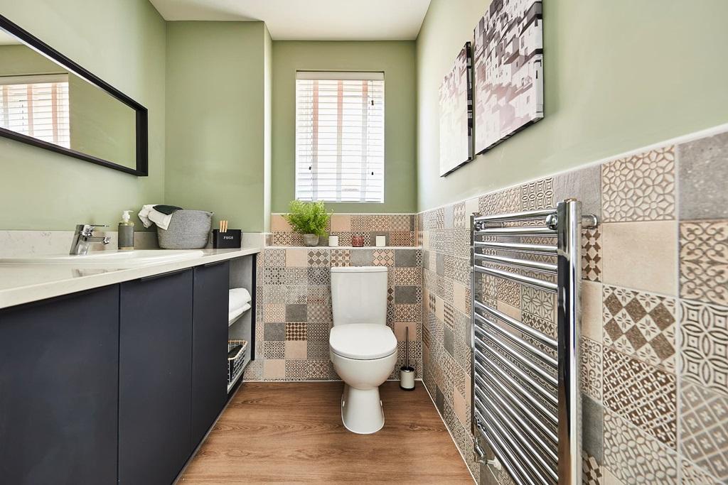 Downstairs WC with utility, keeping the washing...