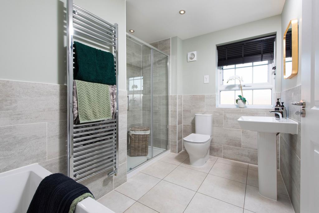 View of the large en suite in the Lichfield 5...