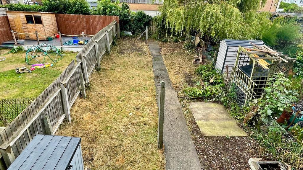 View of garden from bedroom 2