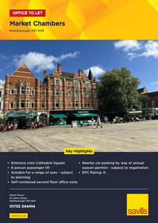 Office to rent, 1-4 Long Causeway Peterborough PE1 1YS