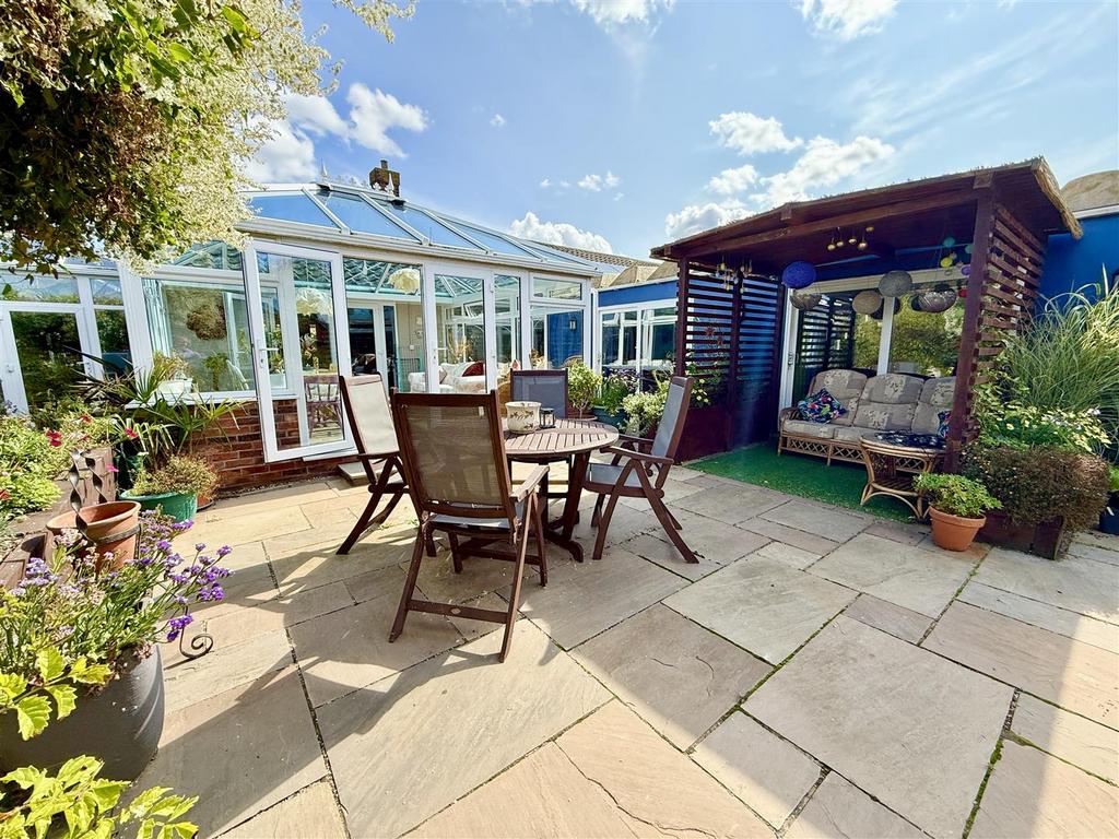Patio and covered seating