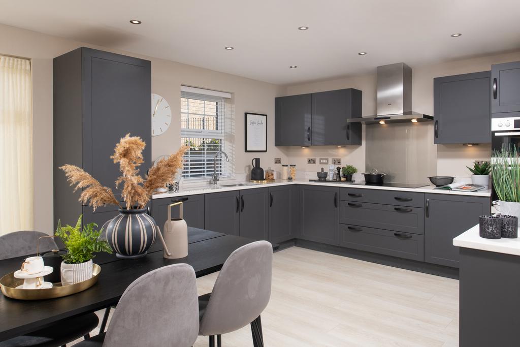 Inside view 4 bedroom Chelworth kitchen with...