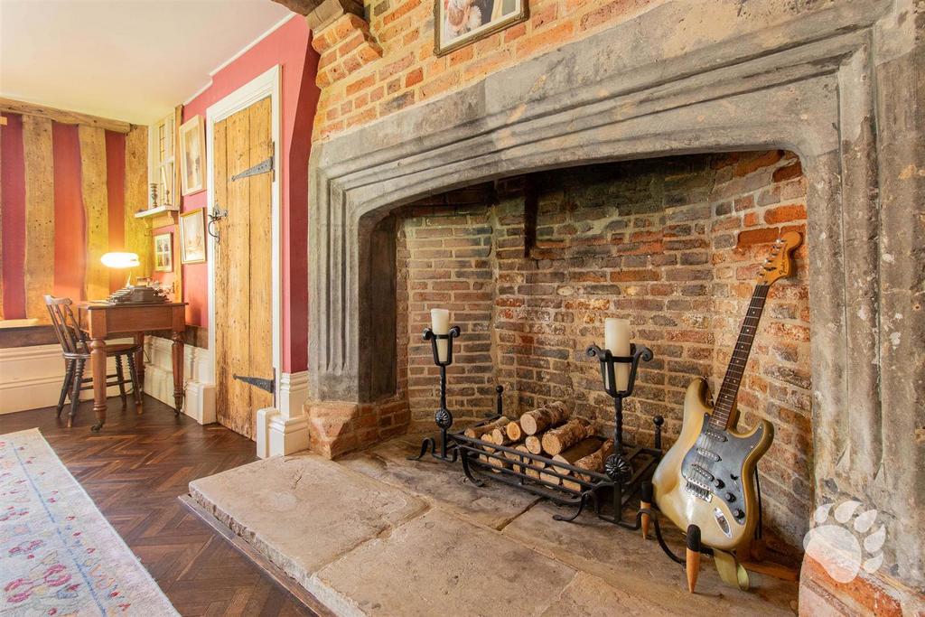 Library Fireplace