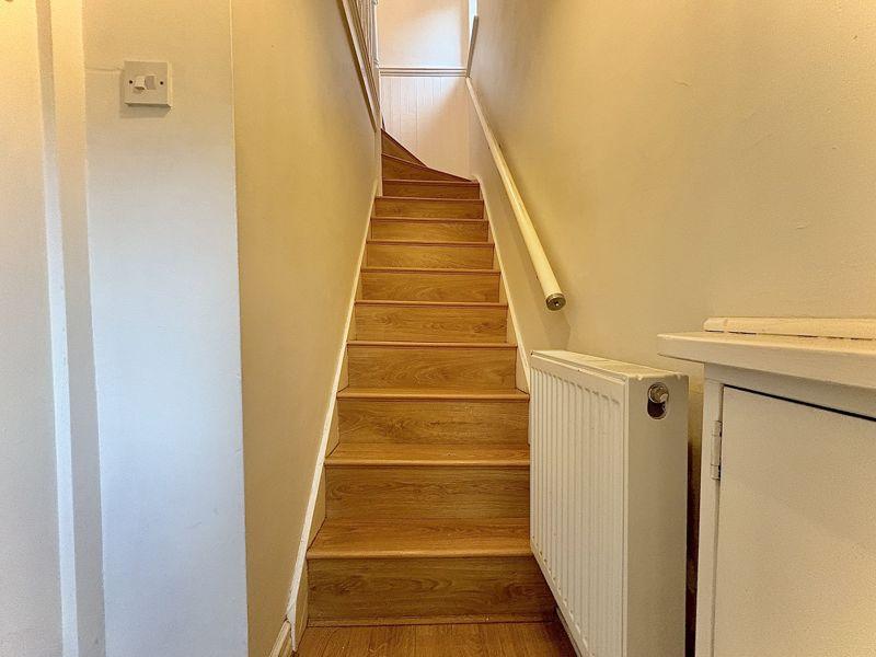 Stairs to first...
