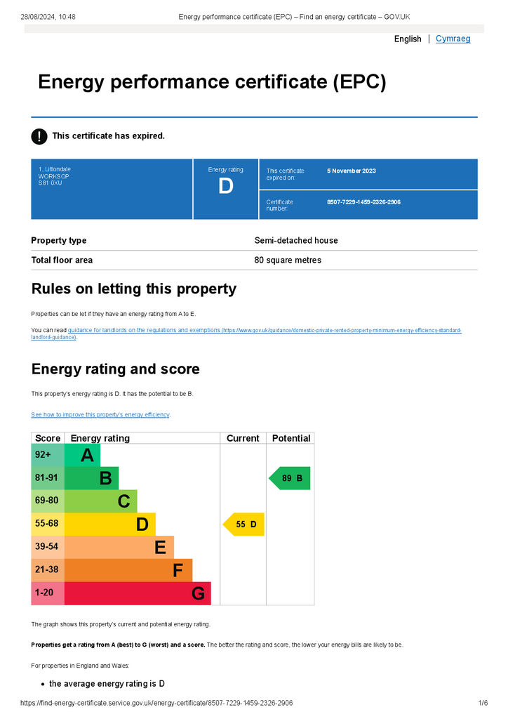 EPC Certificate
