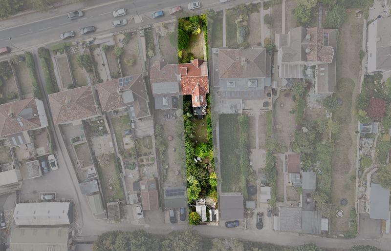 Aerial view of plot