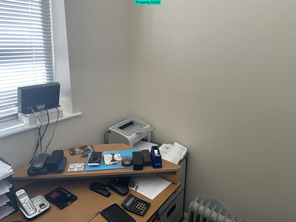 Internal view of office, bed 4