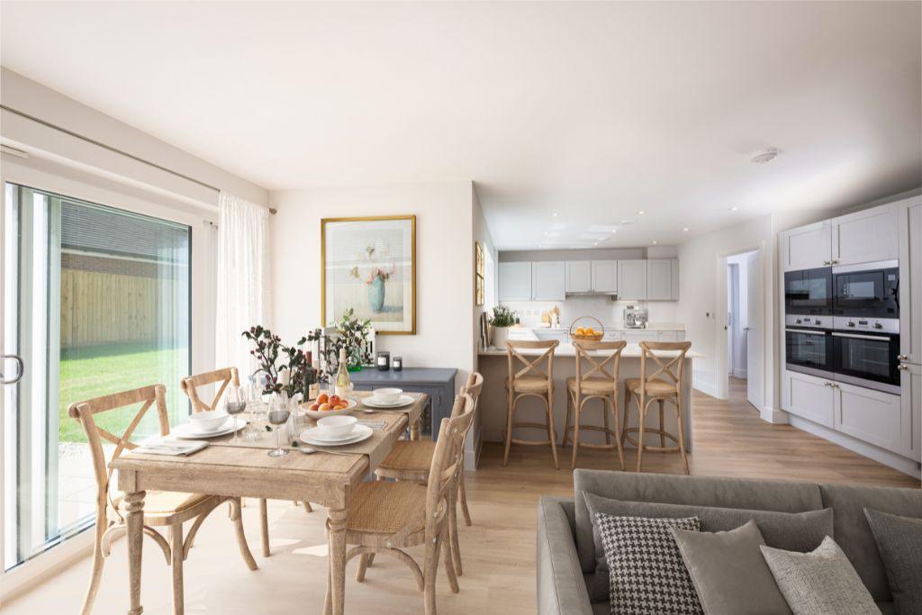 Virtually Dressed Kitchen/Living/Dining