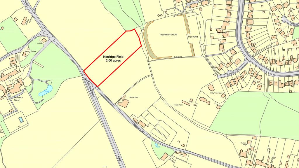 Kerridge Field, Marlow Site Plan.